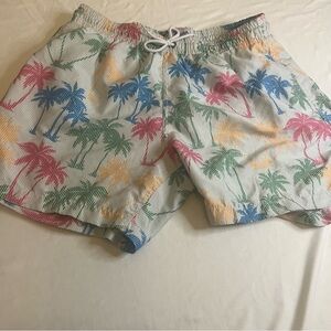 Tropical Palm Print by Trunks Men’s Swim
